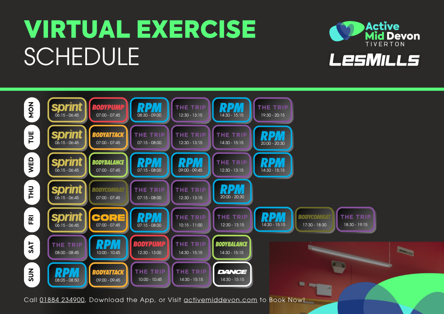 Active Tiverton - Fitness Timetable - Active Mid Devon
