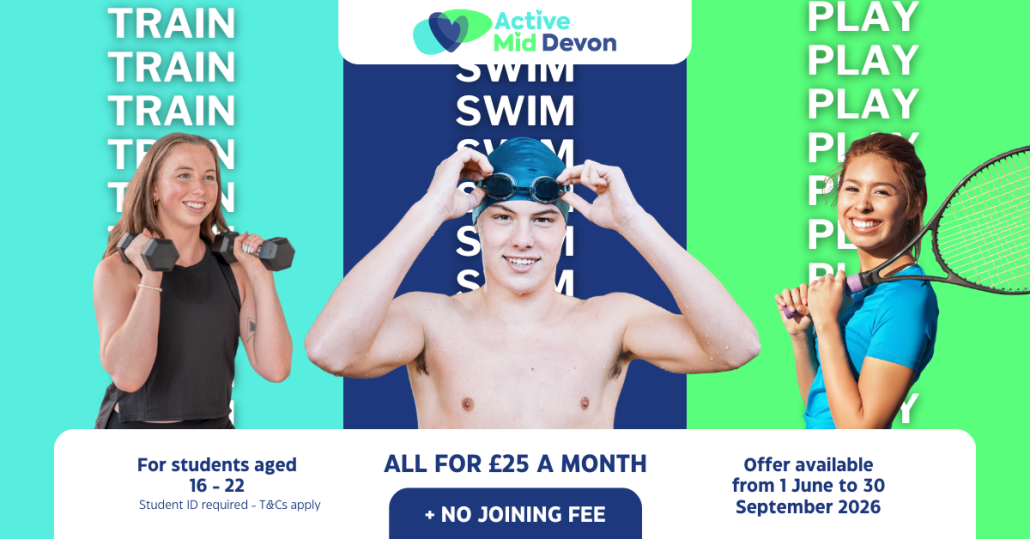 Train. Swim. Play. (Google Ads, Landscape)